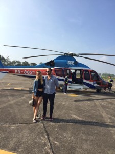 Helicopter flight charter to Ha Long Bay from Hanoi