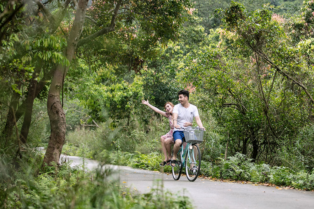 Biking in Cat Ba Island